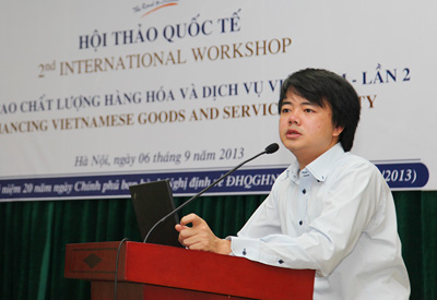 TS. Nguyễn Đăng Minh  trình bày về áp dụng 5S, Kaizen tại CNC VINA